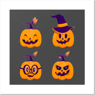 Halloween Pumpkin collection Posters and Art